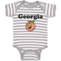 Georgia Country Name with Pumpkin Funny Face