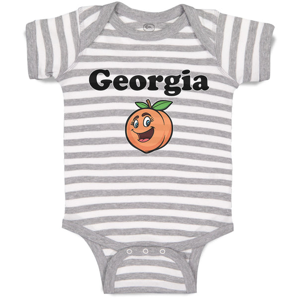 Georgia Country Name with Pumpkin Funny Face