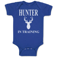 Hunter in Training with Silhouette Deer Head and Horns