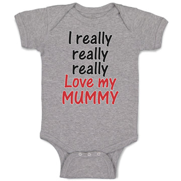 Baby Clothes I Really Really Really Love My Mummy Baby Bodysuits Cotton