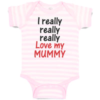 Baby Clothes I Really Really Really Love My Mummy Baby Bodysuits Cotton