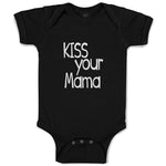 Baby Clothes Kiss Your Mama Love Mother Silhouette Baby Bodysuits Cotton