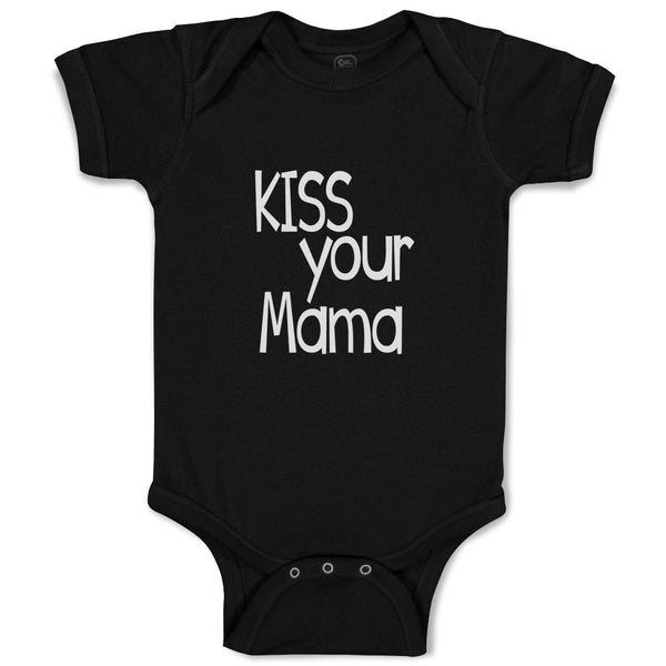 Baby Clothes Kiss Your Mama Love Mother Silhouette Baby Bodysuits Cotton