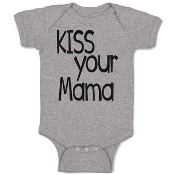 Baby Clothes Kiss Your Mama Love Mother Silhouette Baby Bodysuits Cotton