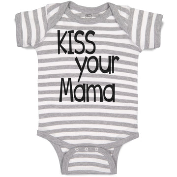 Baby Clothes Kiss Your Mama Love Mother Silhouette Baby Bodysuits Cotton