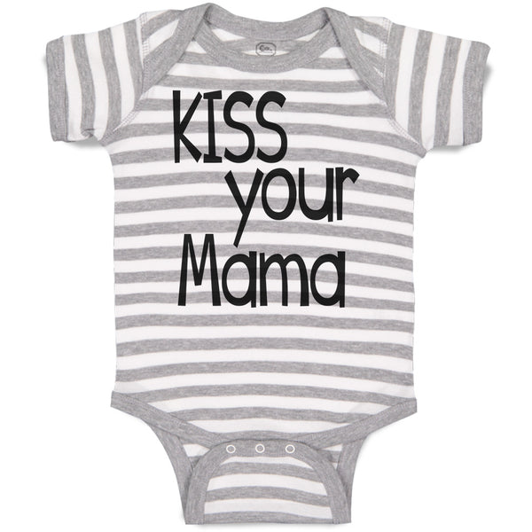 Baby Clothes Kiss Your Mama Love Mother Silhouette Baby Bodysuits Cotton