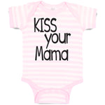 Baby Clothes Kiss Your Mama Love Mother Silhouette Baby Bodysuits Cotton