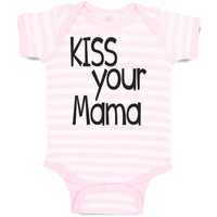 Baby Clothes Kiss Your Mama Love Mother Silhouette Baby Bodysuits Cotton
