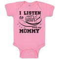 Baby Clothes I Listen to Country Music with My Mommy Baby Bodysuits Cotton