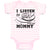 Baby Clothes I Listen to Country Music with My Mommy Baby Bodysuits Cotton