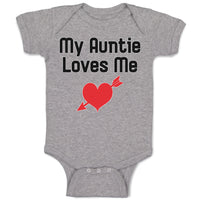 Baby Clothes My Auntie Loves Me An Heart Symbol with Arrow Baby Bodysuits Cotton
