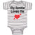 Baby Clothes My Auntie Loves Me An Heart Symbol with Arrow Baby Bodysuits Cotton