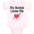 Baby Clothes My Auntie Loves Me An Heart Symbol with Arrow Baby Bodysuits Cotton