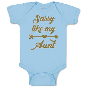 Baby Clothes Sassy like My Aunt Arrow with Heart Baby Bodysuits Cotton