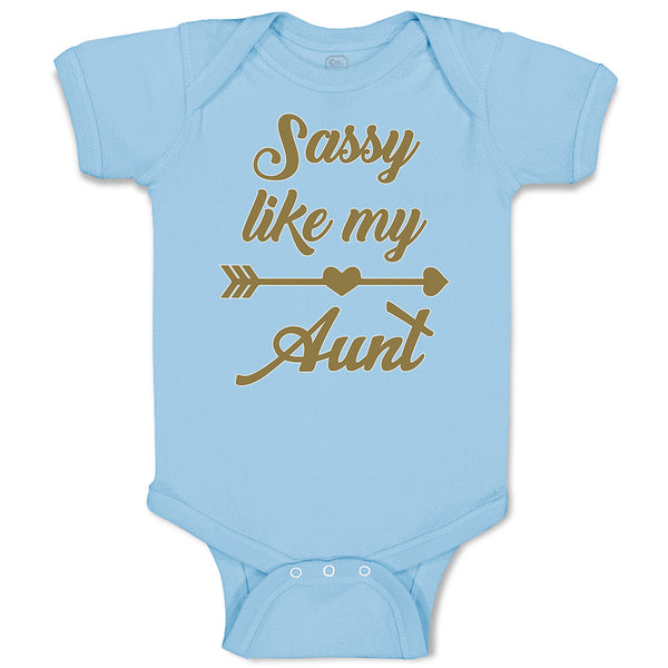 Baby Clothes Sassy like My Aunt Arrow with Heart Baby Bodysuits Cotton