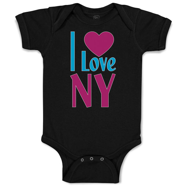 Baby Clothes I Love Ny Heart New York City Baby Bodysuits Boy & Girl Cotton
