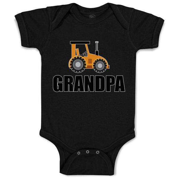 Baby Clothes Grandpa's Vehicle Tractor with Wheel Baby Bodysuits Cotton