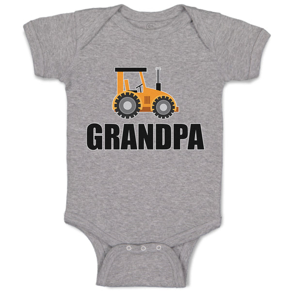 Baby Clothes Grandpa's Vehicle Tractor with Wheel Baby Bodysuits Cotton