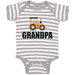 Baby Clothes Grandpa's Vehicle Tractor with Wheel Baby Bodysuits Cotton