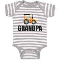 Baby Clothes Grandpa's Vehicle Tractor with Wheel Baby Bodysuits Cotton