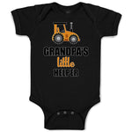 Baby Clothes Grandpa's Little Helper Vehicle Tractor Baby Bodysuits Cotton