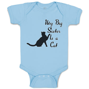 Baby Clothes My Big Sister Is A Cat Lover Kitty A Baby Bodysuits Cotton