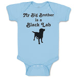 Baby Clothes My Big Brother Is A Black Lab Dog Lover Pet Baby Bodysuits Cotton