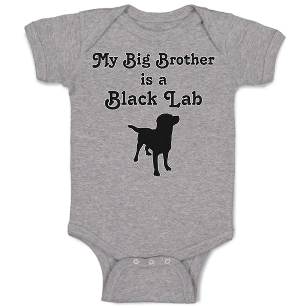 Baby Clothes My Big Brother Is A Black Lab Dog Lover Pet Baby Bodysuits Cotton