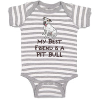 Baby Clothes My Best Friend Is A Pit Bull Dog Lover Pet Baby Bodysuits Cotton