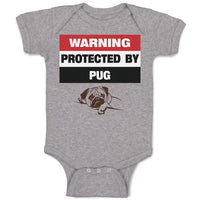 Warning Protected by Pug Dog Lover Pet