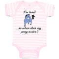 Baby Clothes I'M Here! . So When Does My Pony Arrive Funny Baby Bodysuits Cotton