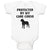 Baby Clothes Protected by My Cane Corso Dog Lover Pet Baby Bodysuits Cotton