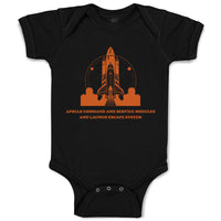 Baby Clothes Apollo Command Rocket Space Baby Bodysuits Boy & Girl Cotton