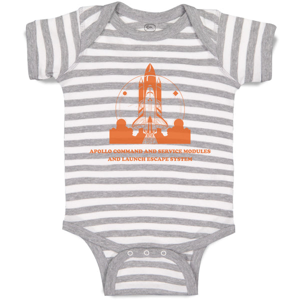 Baby Clothes Apollo Command Rocket Space Baby Bodysuits Boy & Girl Cotton