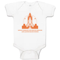 Baby Clothes Apollo Command Rocket Space Baby Bodysuits Boy & Girl Cotton