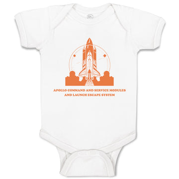 Baby Clothes Apollo Command Rocket Space Baby Bodysuits Boy & Girl Cotton