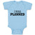 Baby Clothes I Was Planned Silhouette Text Baby Bodysuits Boy & Girl Cotton