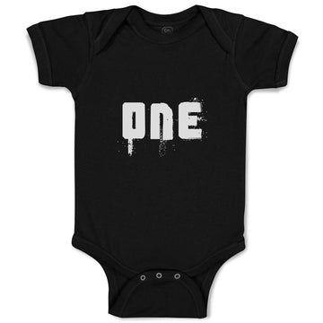 Baby Clothes 1 Numberic Name in Silhouette Baby Bodysuits Boy & Girl Cotton