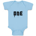 Baby Clothes 1 Numberic Name in Silhouette Baby Bodysuits Boy & Girl Cotton