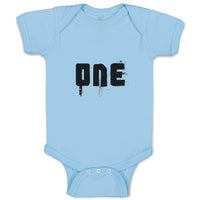 Baby Clothes 1 Numberic Name in Silhouette Baby Bodysuits Boy & Girl Cotton