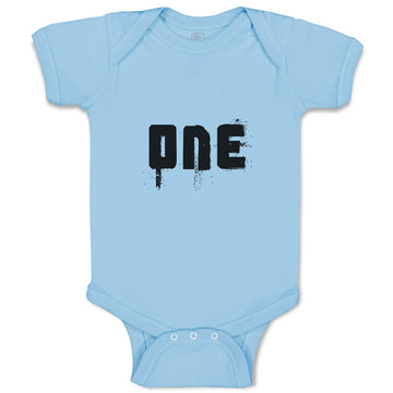 Baby Clothes 1 Numberic Name in Silhouette Baby Bodysuits Boy & Girl Cotton