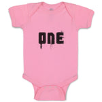 Baby Clothes 1 Numberic Name in Silhouette Baby Bodysuits Boy & Girl Cotton