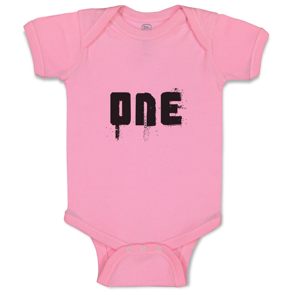 Baby Clothes 1 Numberic Name in Silhouette Baby Bodysuits Boy & Girl Cotton