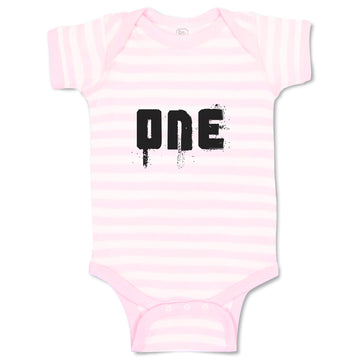 Baby Clothes 1 Numberic Name in Silhouette Baby Bodysuits Boy & Girl Cotton