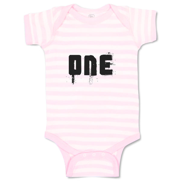 Baby Clothes 1 Numberic Name in Silhouette Baby Bodysuits Boy & Girl Cotton