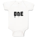 Baby Clothes 1 Numberic Name in Silhouette Baby Bodysuits Boy & Girl Cotton