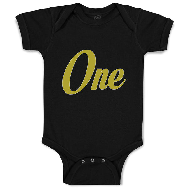 Baby Clothes Golden 1 Birthday Celebration Age Baby Bodysuits Boy & Girl Cotton