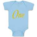 Baby Clothes Golden 1 Birthday Celebration Age Baby Bodysuits Boy & Girl Cotton