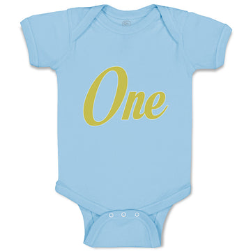 Baby Clothes Golden 1 Birthday Celebration Age Baby Bodysuits Boy & Girl Cotton