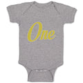 Baby Clothes Golden 1 Birthday Celebration Age Baby Bodysuits Boy & Girl Cotton
